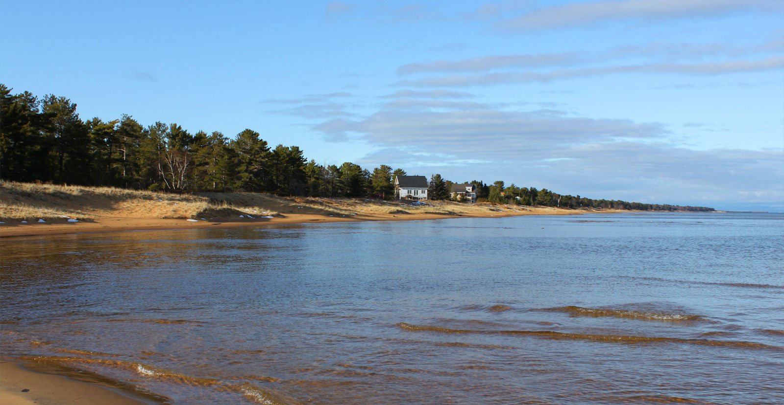 Beautiful landscape in Lake superior